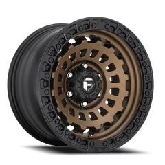 Fuel Zephyr D634 18x9 -12 6x135mm 87.1mm Matte Bronze Black Bead Ring