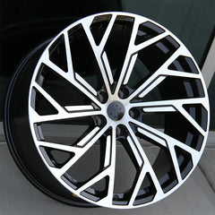 Audi AD 46 20x9 5x112 et30 66.45 BLACK MACHINE FACE