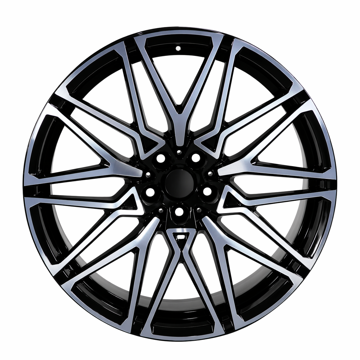 BMW BM 21 20x10.5 5x112 et40 66.5 BLACK MACHINE FACE