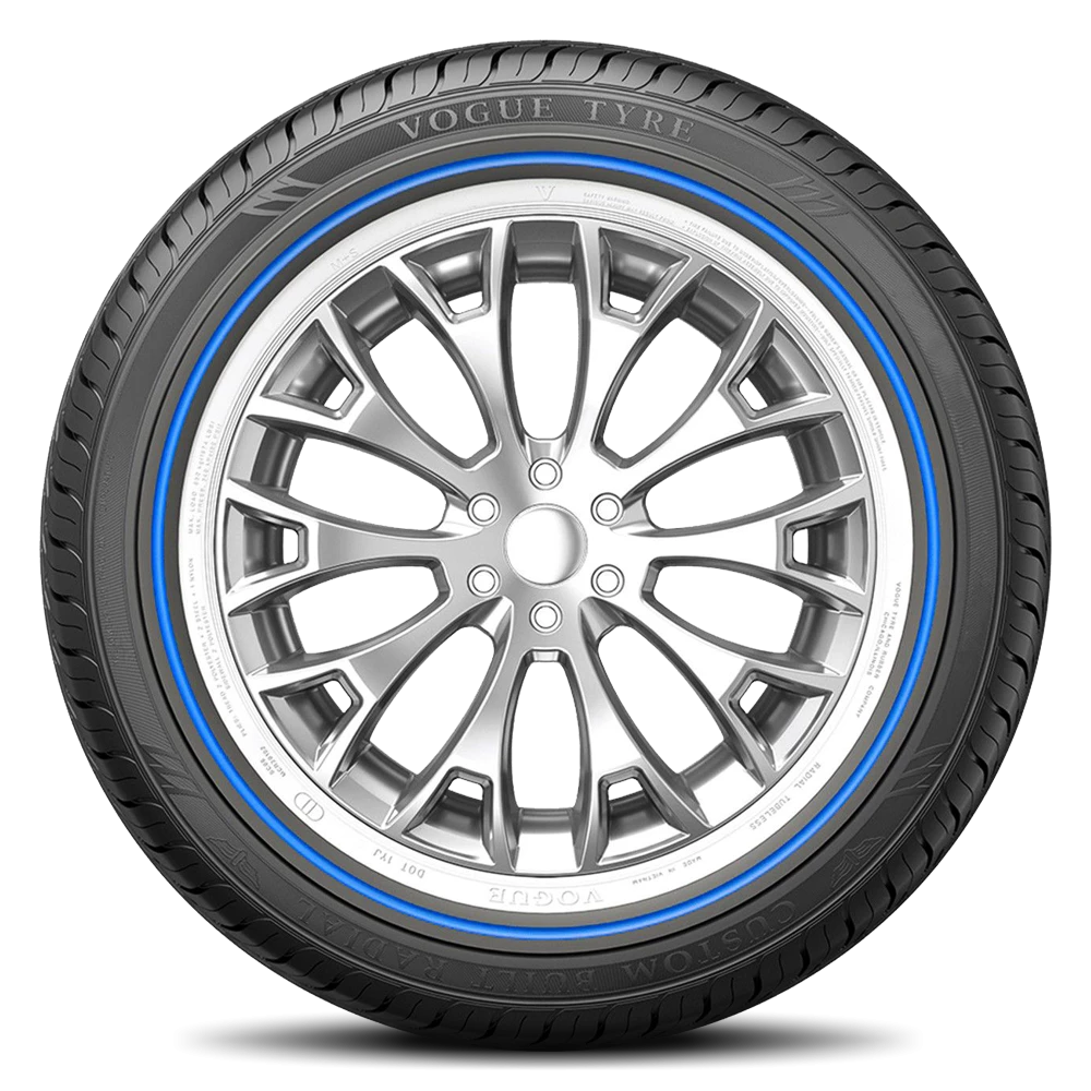 Vogue Custom Built Radial Viii Blue Stripe Tires 245/45R19 XL Custom Built Radial Viii