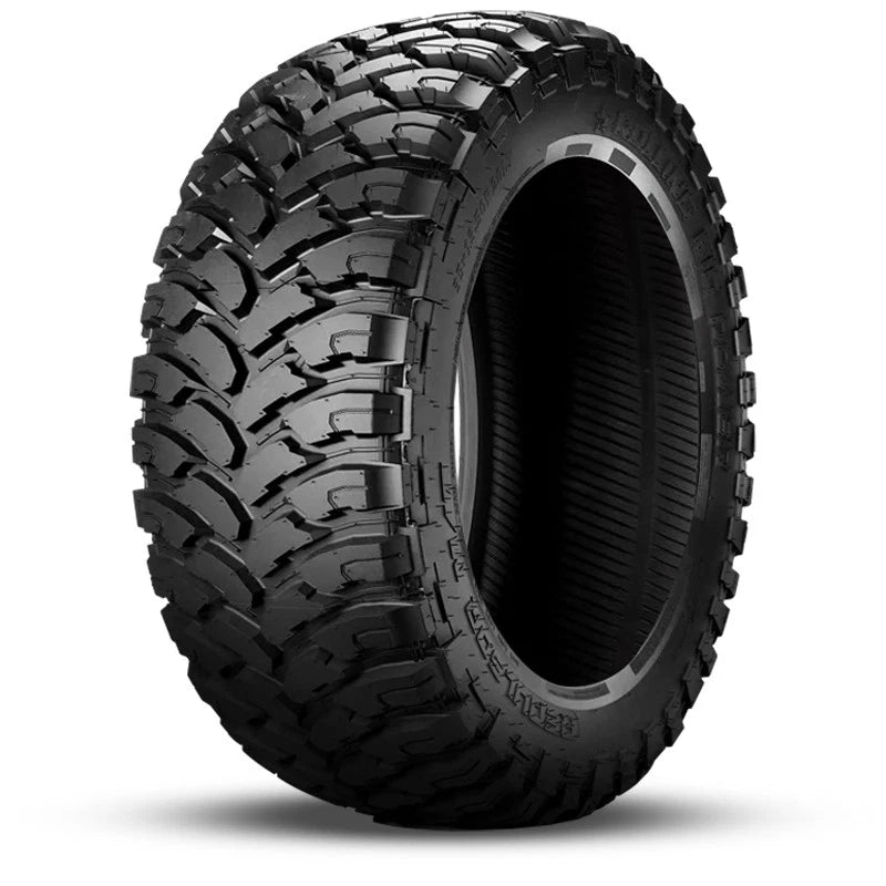 26" Chevy Truck Replica FR56 Silver Chrome Inserts Wheel & Tire Package | 33X13.50R26 RBP Repulsor M/T Tires | Fits Escalade Tahoe Yukon Silverado Sierra